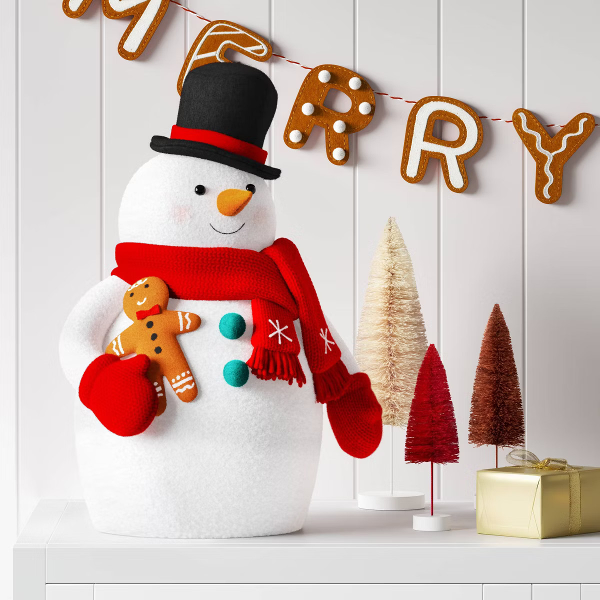 Christmas Fabric Snowman Decor Top Hat - Wondershop™ | Target