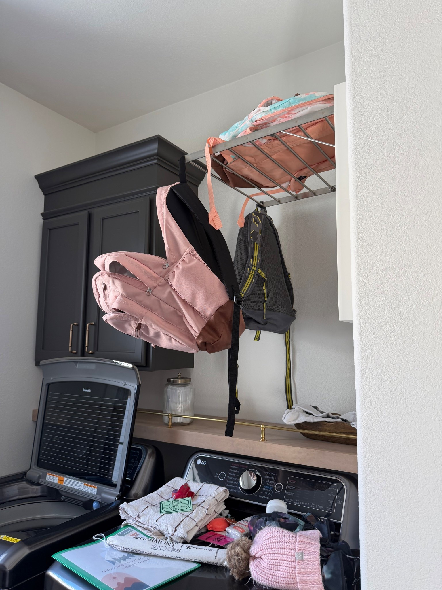 When that clean backpack feeling hits 🤌🏻

Anyways, still love our wall mounted drying rack for our laundry! Always get asked about it!

@amazon 
Laundry room
Shelf
Brass rail

#liketkit
@liketk.it
@Etsy 

#LTKHome #LTKKids #LTKmomlife