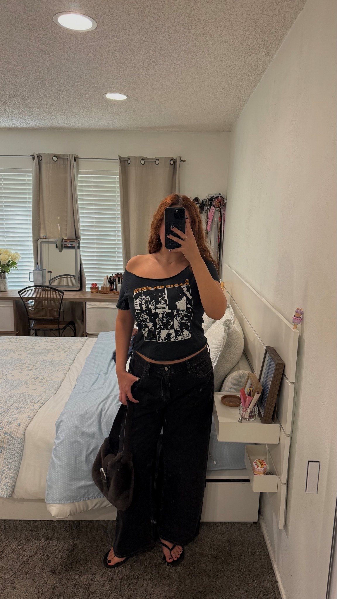 Top is John Galt 
Purse is Depop 