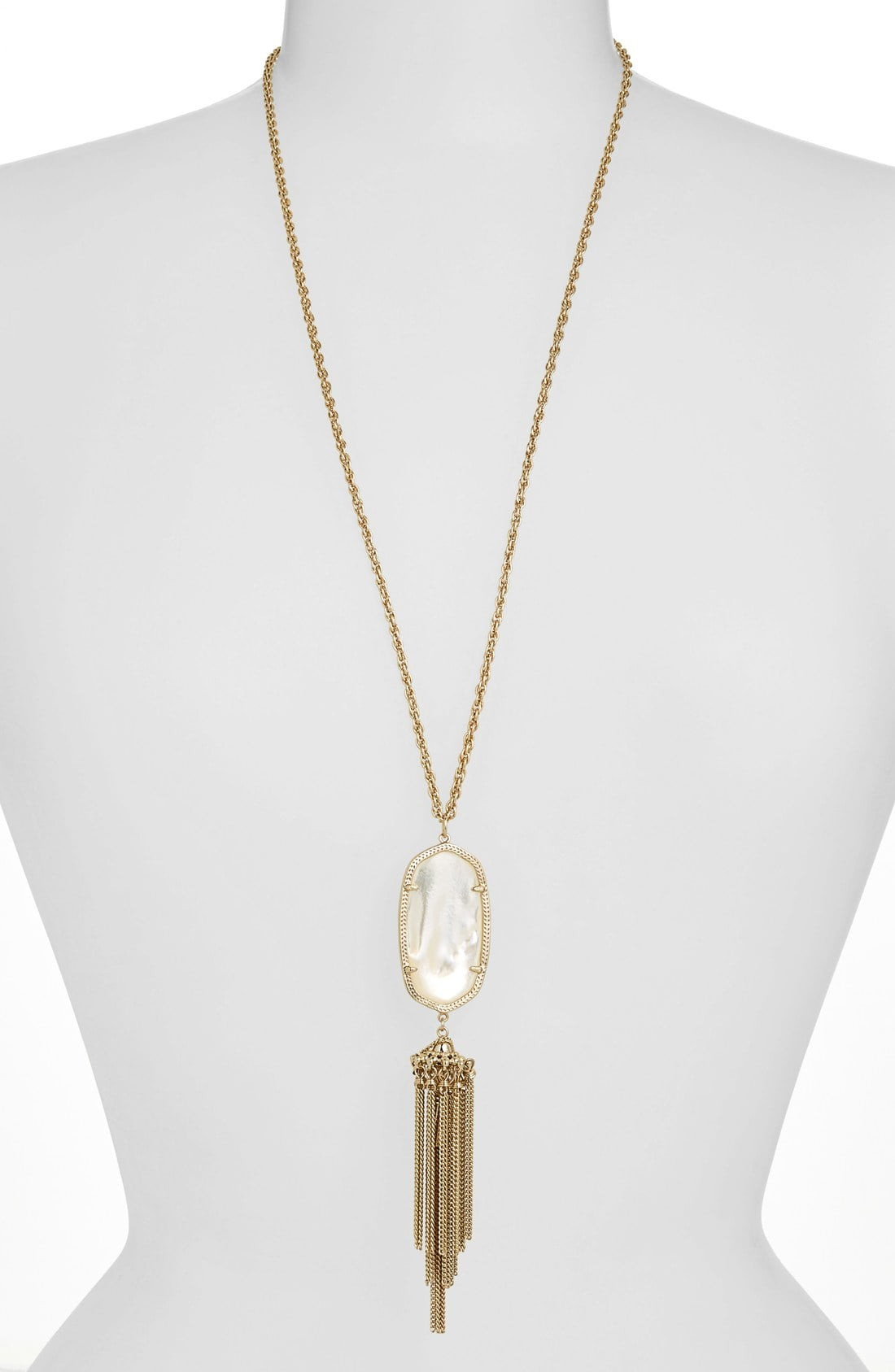 Rayne Stone Tassel Pendant Necklace | Nordstrom