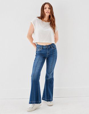 AE Ne(x)t Level Festival Flare Jean | American Eagle Outfitters (US & CA)