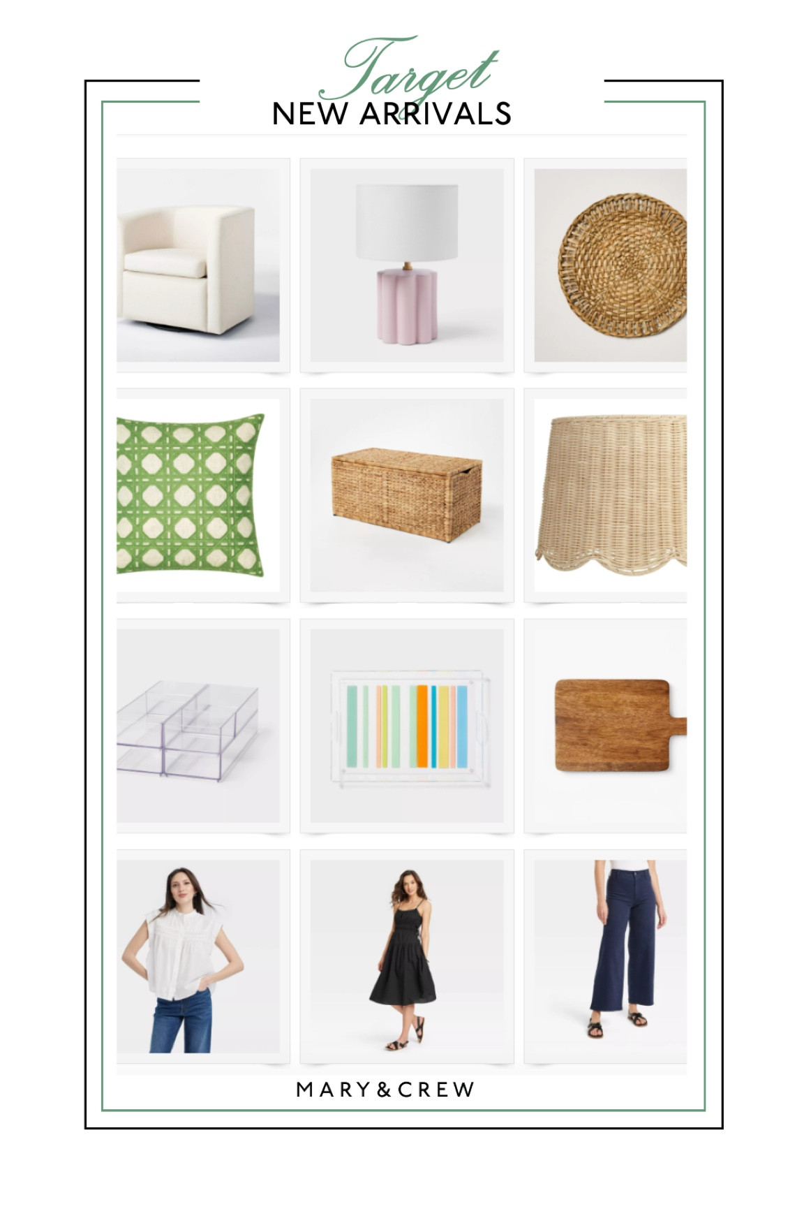 Target new arrivals for spring 


Home decor shopping target blue green rattan dresses summer dresses 

#LTKstyletip #LTKhome #LTKfindsunder50