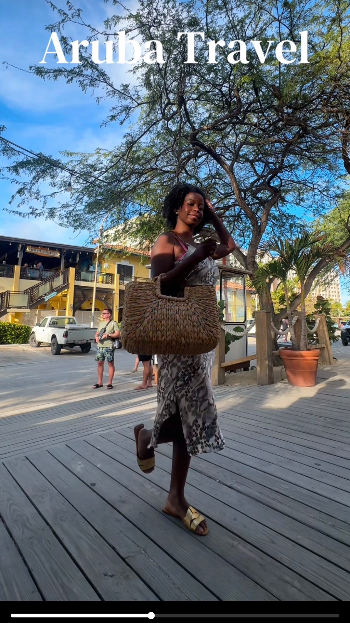 Aruba solo travel outfit for sunset cruise 

Beach straw bag (tagged similar), gold sandals, midi dress 

#LTKTravel #LTKdayinmylife #LTKgrwm