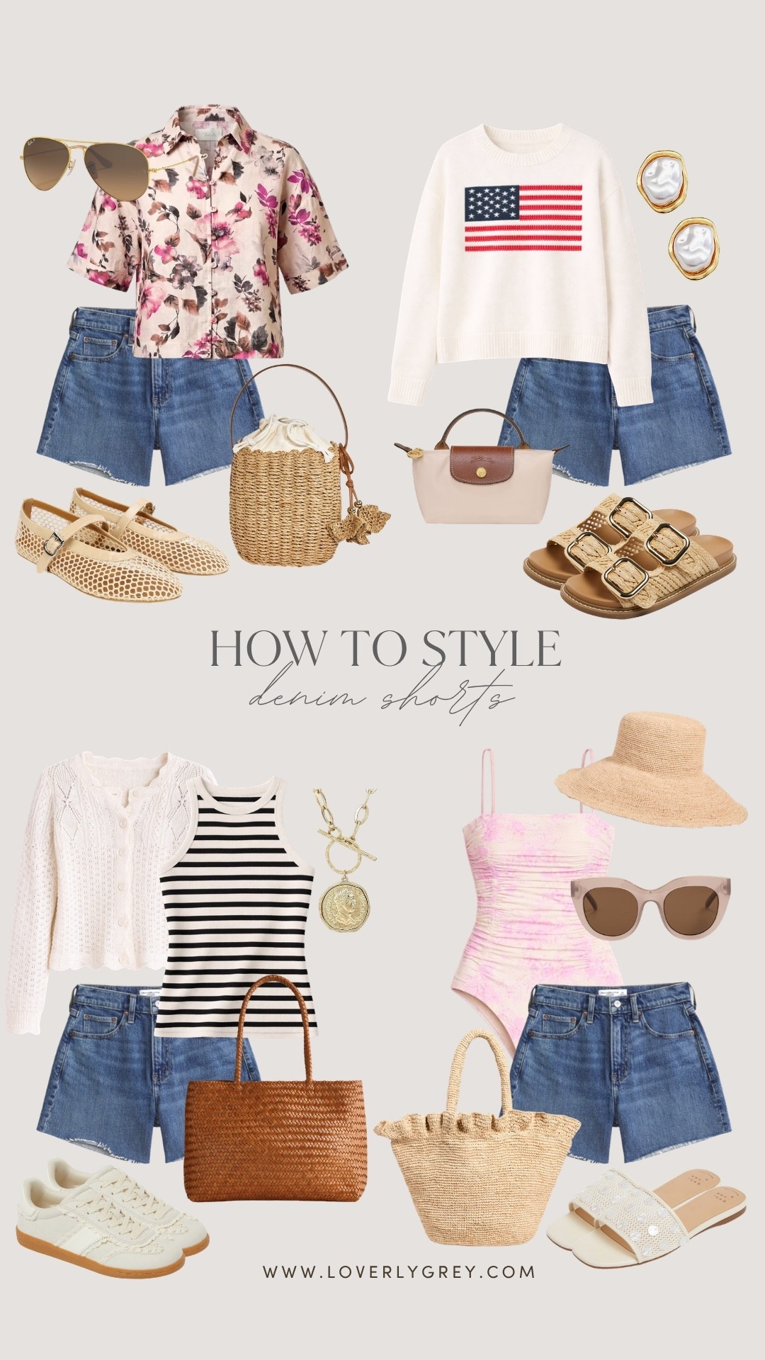 Denim shorts are such a versatile piece! So many ways to style! 

Loverly Grey, denim shorts outfit, jean shorts outfit, how to style denim shorts, spring fashion, spring outfit ideas 

#LTKSeasonal #LTKootd