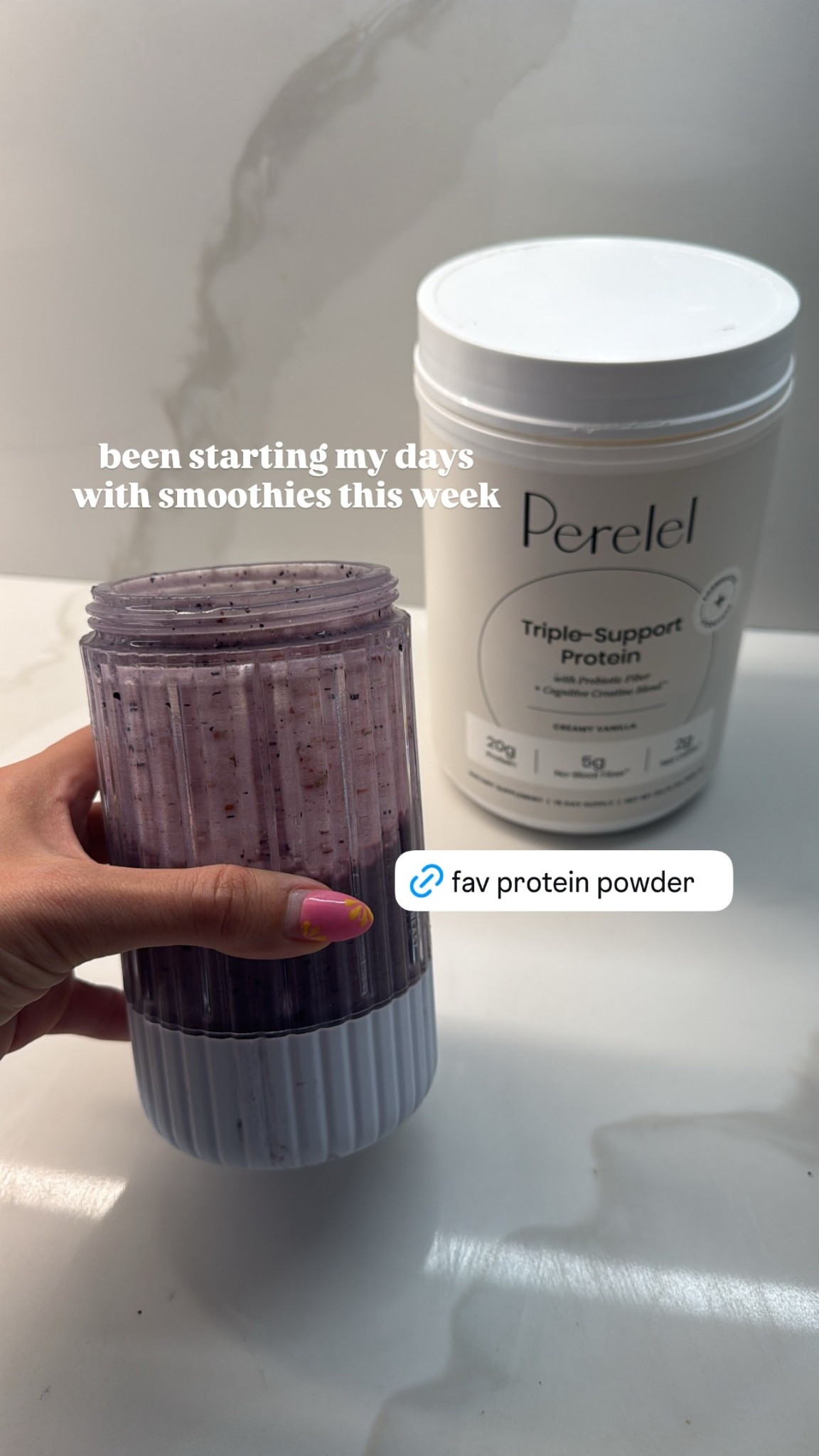 been starting my days with smoothies this week! linking my
blender and favorite protein powder

#LTKFindsUnder100 #LTKHome #LTKSeasonal