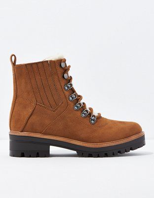 AE Fur-Tongue Hiking Boot | American Eagle Outfitters (US & CA)