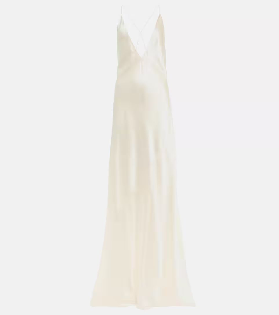 Silk satin gown | Mytheresa (UK)