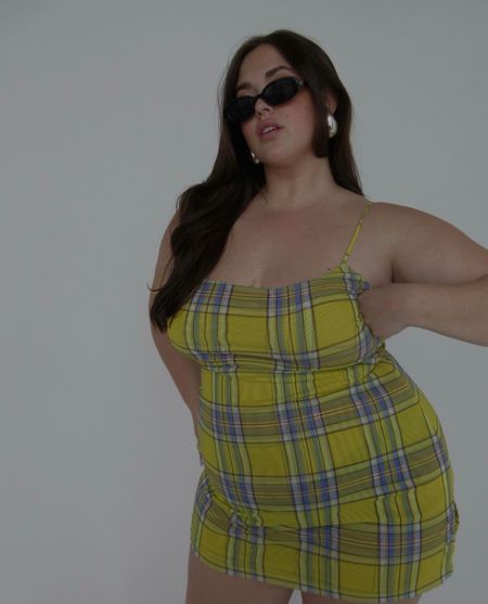 she’s clueless 🕵️‍♀️
loving this Revolve x Miaou mini dress, im wearing size 2XL for reference !! 

mini dress, plaid dress, summer outfit inspo, summer dress, clueless, plus size dress, plus size outfit 

#LTKstyletip #LTKcurves