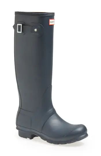 Women's Hunter 'Original Tall' Rain Boot, Size 5 M - Blue | Nordstrom
