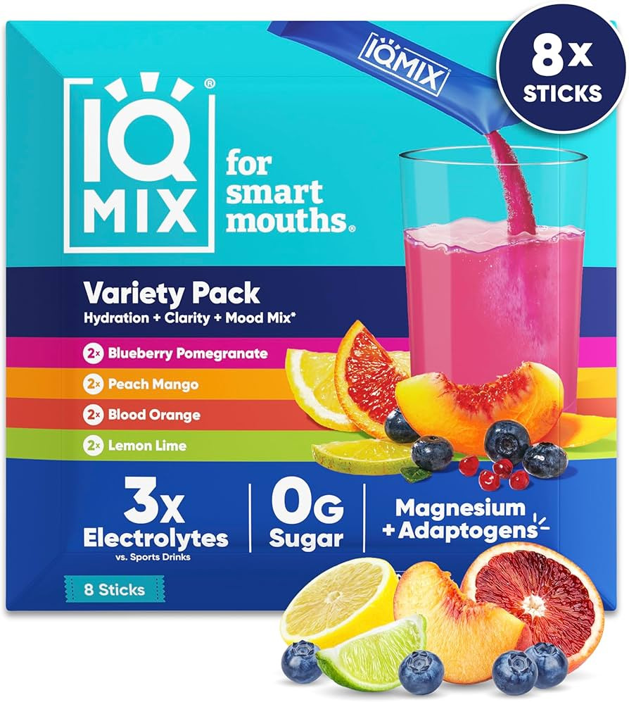 IQMIX Hydration Electrolyte Powder – 4-in-1 Formula for Hydration, Mental Clarity, Mood and Rec... | Amazon (US)