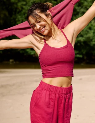 Spacedye™ Slim Racerback Cropped Tank | Beyond Yoga