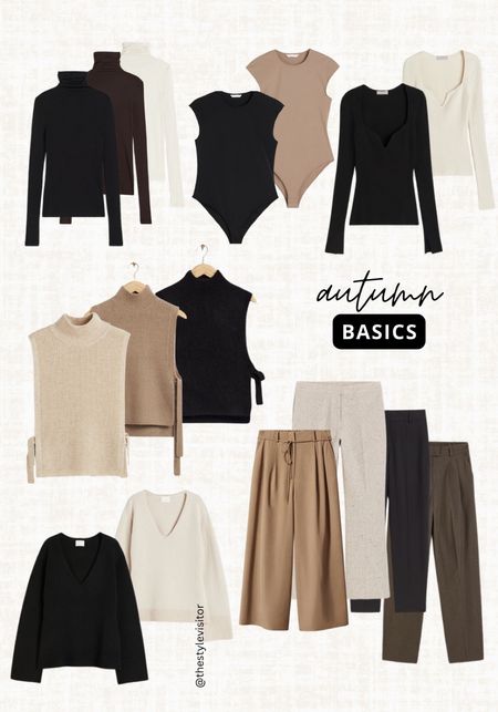 A few basics for your fall work wardrobe. Some pieces sell out quickly so sorry if they do.

Capsule wardrobe, fall workwear piece, turtleneck top, polo top, knit vest, cigarette trousers, bodysuit, longsleeved top, fitted top

#LTKSeasonal #LTKeurope #LTKworkwear