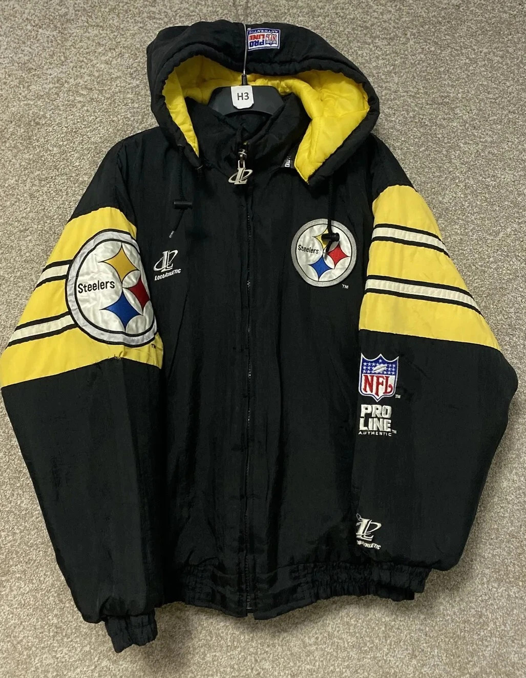 Vintage Pro Line Logo Athletic Pittsburgh Steelers Men's Winter Jacket Large NFL | eBay US