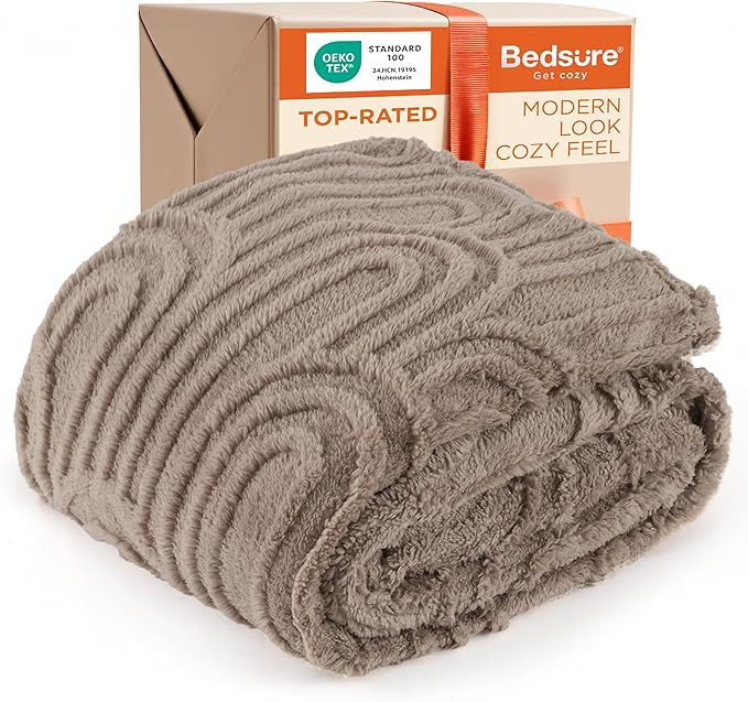 Bedsure GentleSoft Light Brown Throw Blanket for Couch - Super Soft Cozy Summer Blankets for Wome... | Amazon (US)