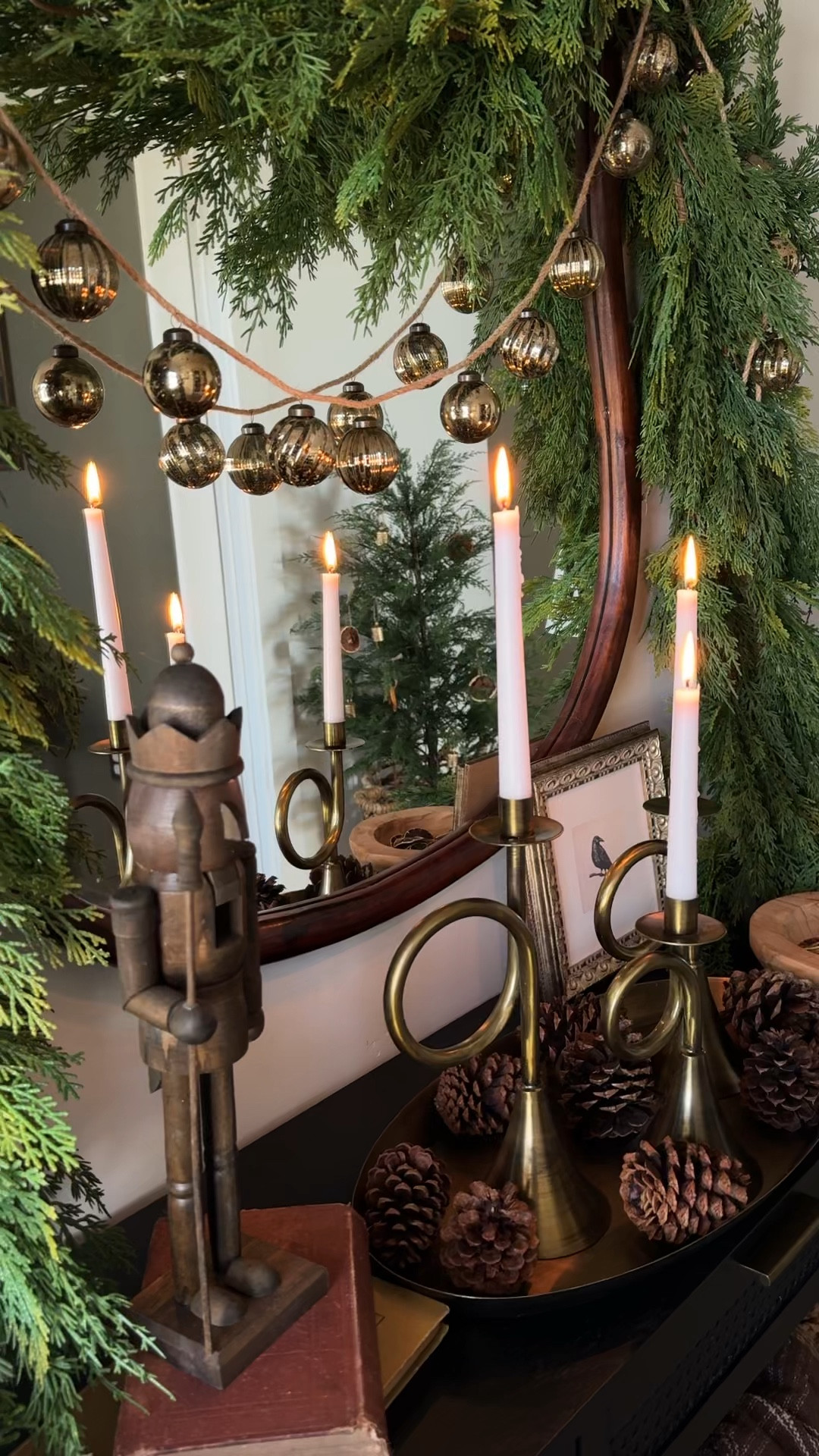 Christmas garland, Holiday, entryway, inspiration, holiday decor, Christmas greenery#LTKVideo 

#LTKCyberWeek #LTKSeasonal #LTKHome