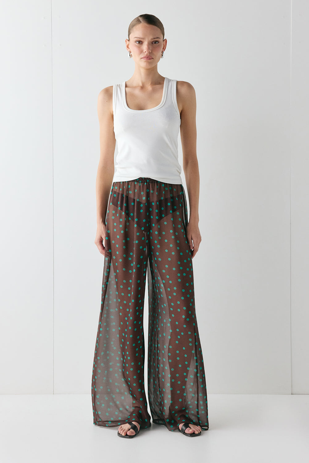 Raya Sheer Pants Polka Dot | VRG Grl
