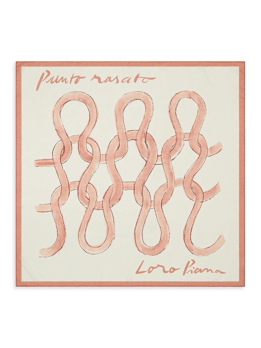 Women's Punto Rasato Foulard Cashmere-Silk Scarf - Papyrus | Saks Fifth Avenue