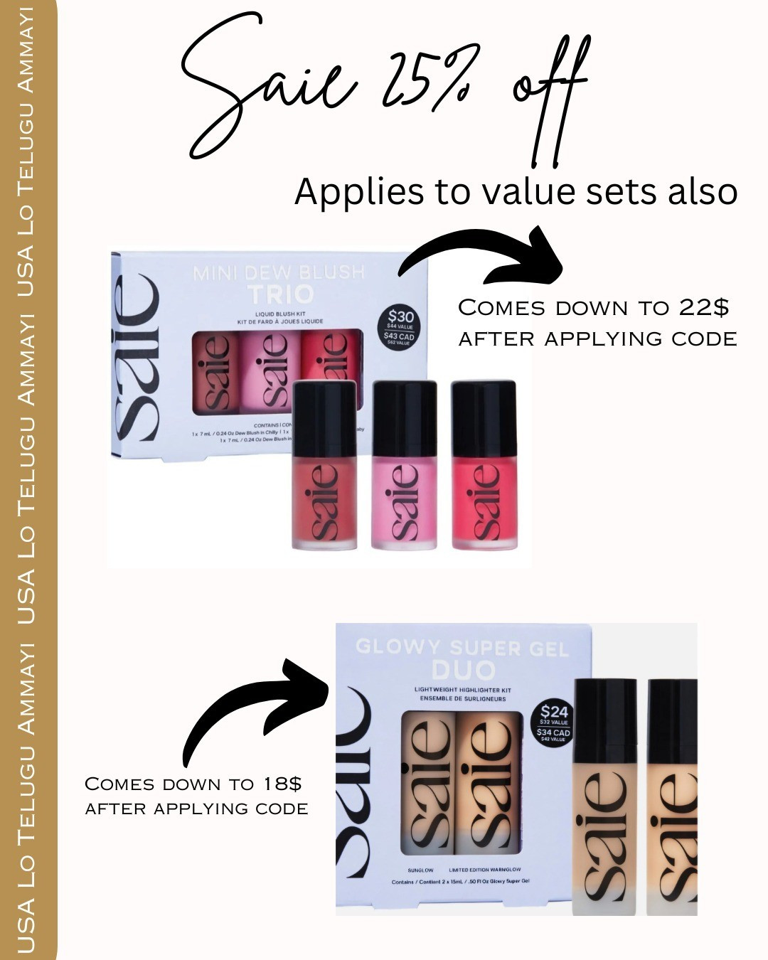 Use Code 'saiebf25' #LTKBeauty #saie

#LTKCyberWeek #LTKSaleAlert #LTKFindsUnder50