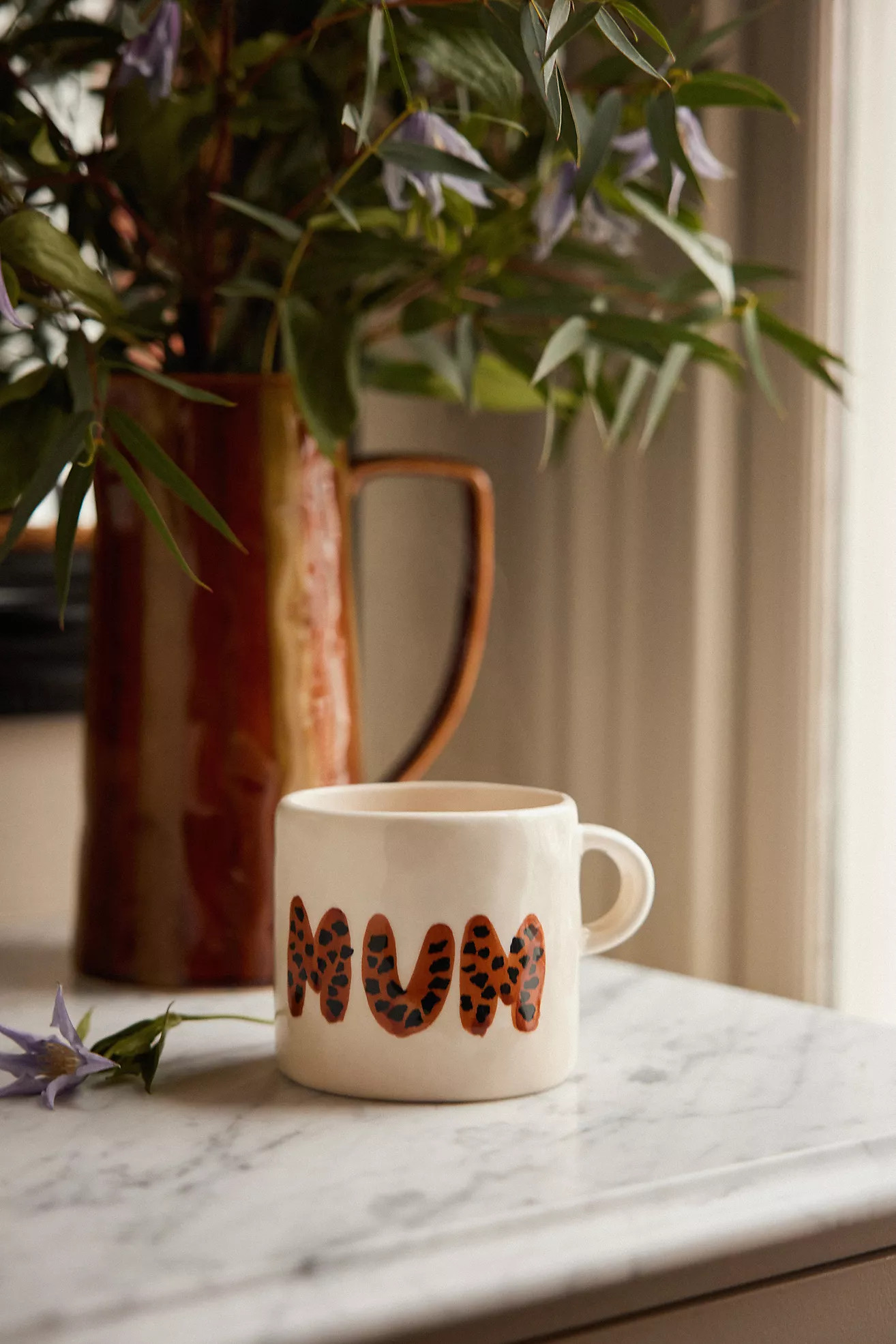 Anna + Nina Leopard Mum Mug | Anthropologie (UK)