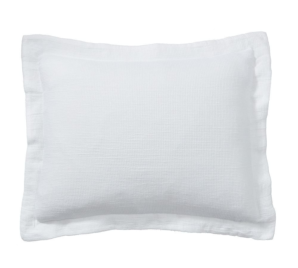 European Flax Linen Waffle Sham | Pottery Barn (US)