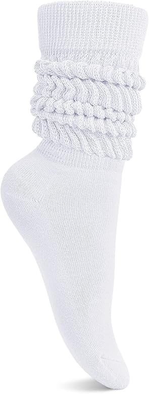 HASMES Slouch Socks Women,Scrunch Socks,Knee High Slouchy Socks for Women | Amazon (US)
