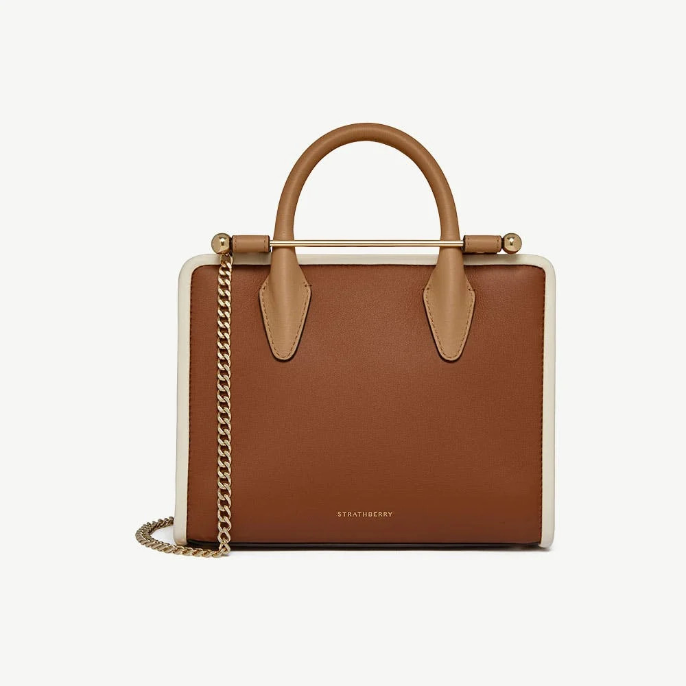 Mini Tote - Caramel/Sand/Chestnut | Strathberry | Strathberry