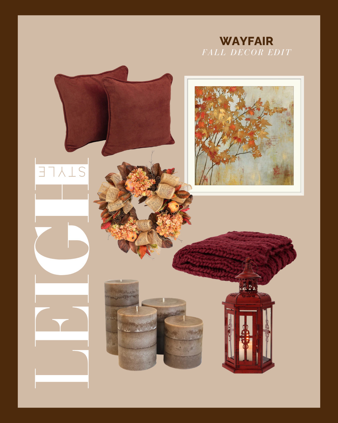 Bringing cozy autumn vibes home with rich warm tones, soft textures, and seasonal touches. 

#WayfairFinds #FallDecorEdit #AutumnDecor #CozyHome #InteriorInspo #LeighStyle #FallVibes 

 #LTKdayinmylife #LTKSeasonal #LTKHome