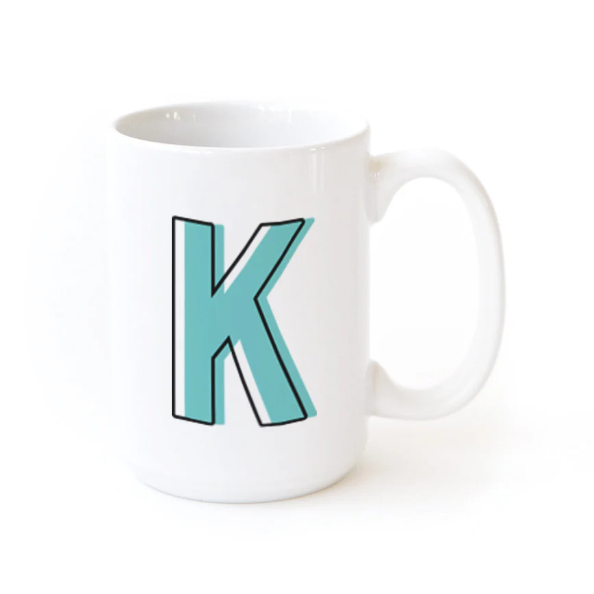 Candy Pop Personalized Monogram Coffee Mug | The Cotton & Canvas Company