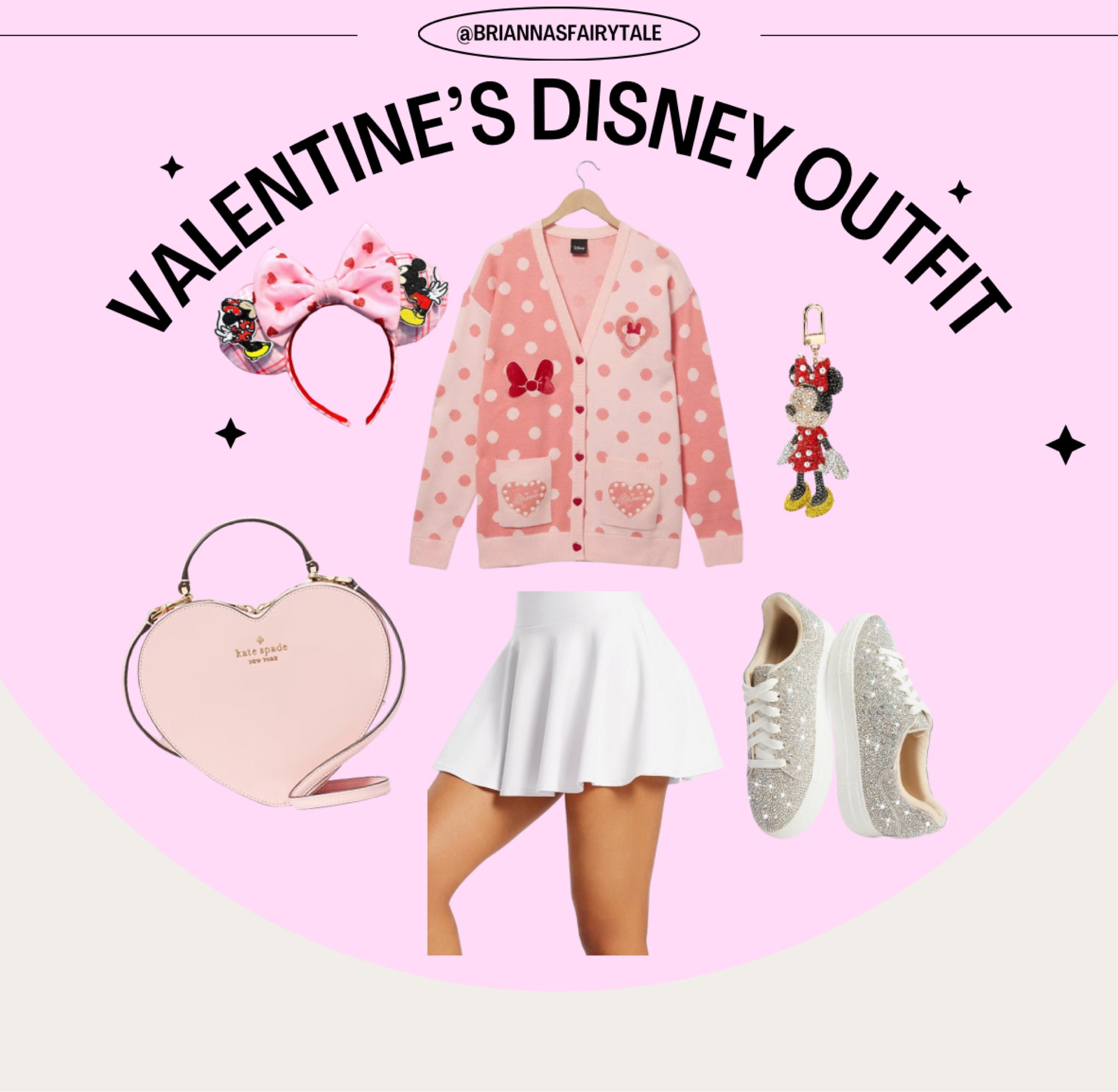 Cute Valentine’s Day outfit for Disneyland! If you’re going to sweethearts nite or just going to Disney during love season, this would be such a fun outfit to wear🩷 Cute, comfortable, sparkly and full of love! 

#LTKSeasonal #LTKfindsunder50 #LTKfindsunder100