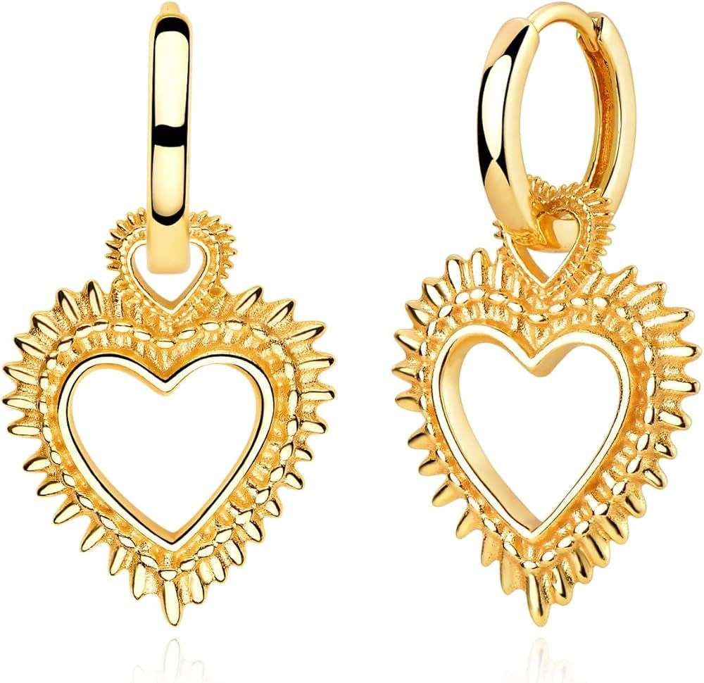 MYEARS Women Gold Huggie Hoop Earrings Dangle Drop 14K Gold Filled Small Boho Beach Simple Delica... | Amazon (US)
