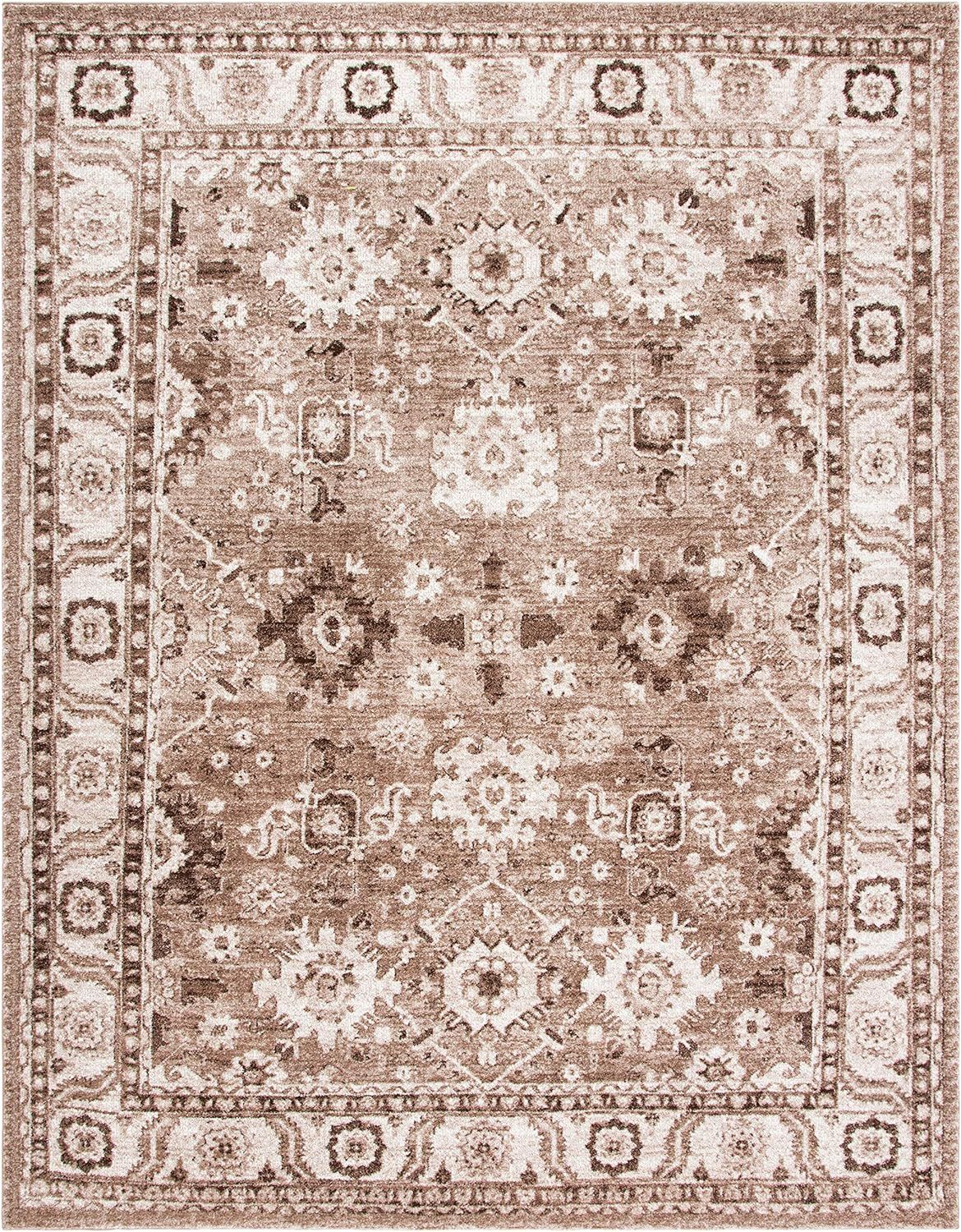 SAFAVIEH Vintage Hamadan Collection Area Rug - 9' x 12', Taupe, Oriental Traditional Persian Desi... | Amazon (US)