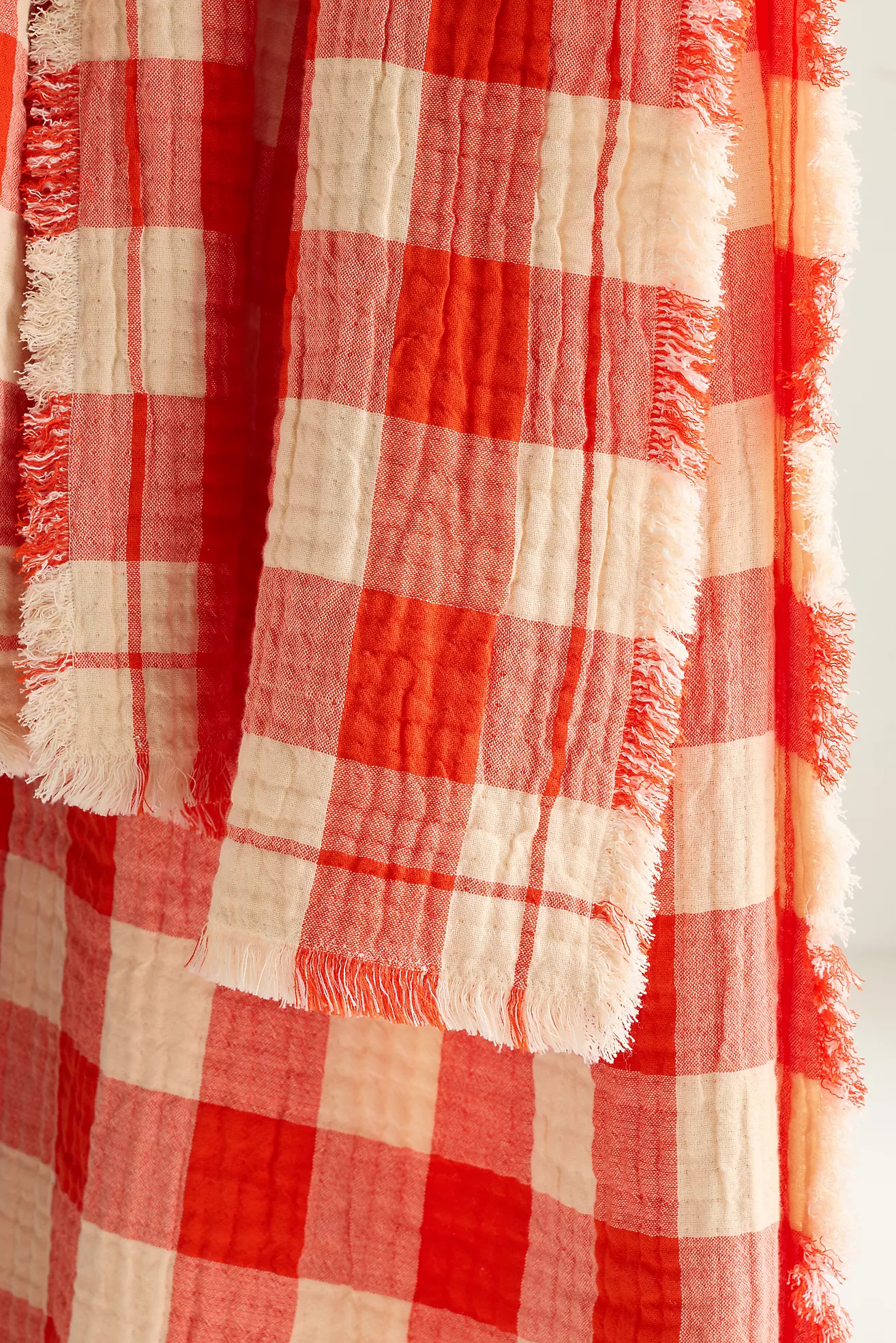 Ana Cotton Gauze Woven Throw Blanket | Anthropologie (US)