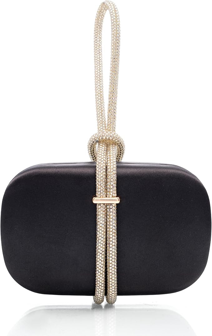 CARIEDO Women's Rhinestones Evening Handbag Crystal Clutch Bridal Purse for Wedding Prom Night Ou... | Amazon (US)