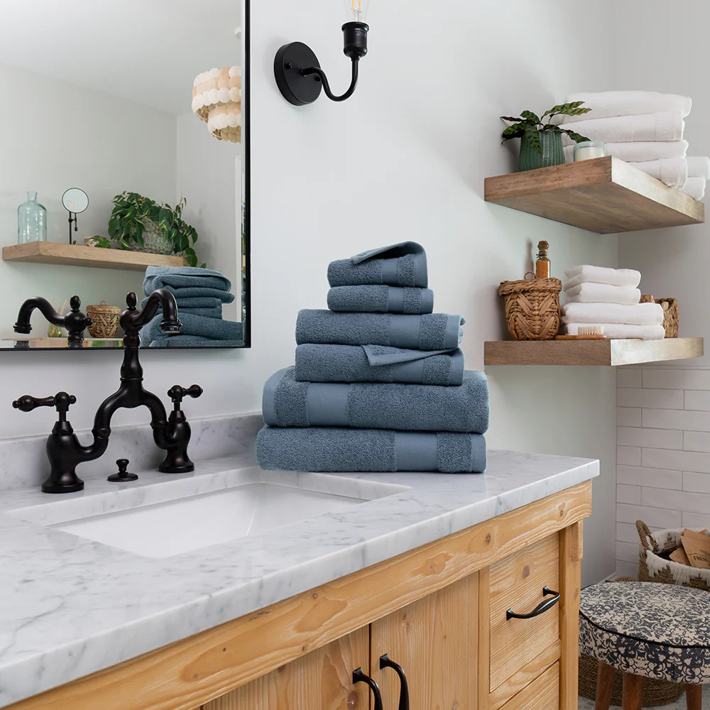 Ultra Soft 100% Cotton 6-Piece Bath Towel Set | Linens & Hutch | Linens and Hutch