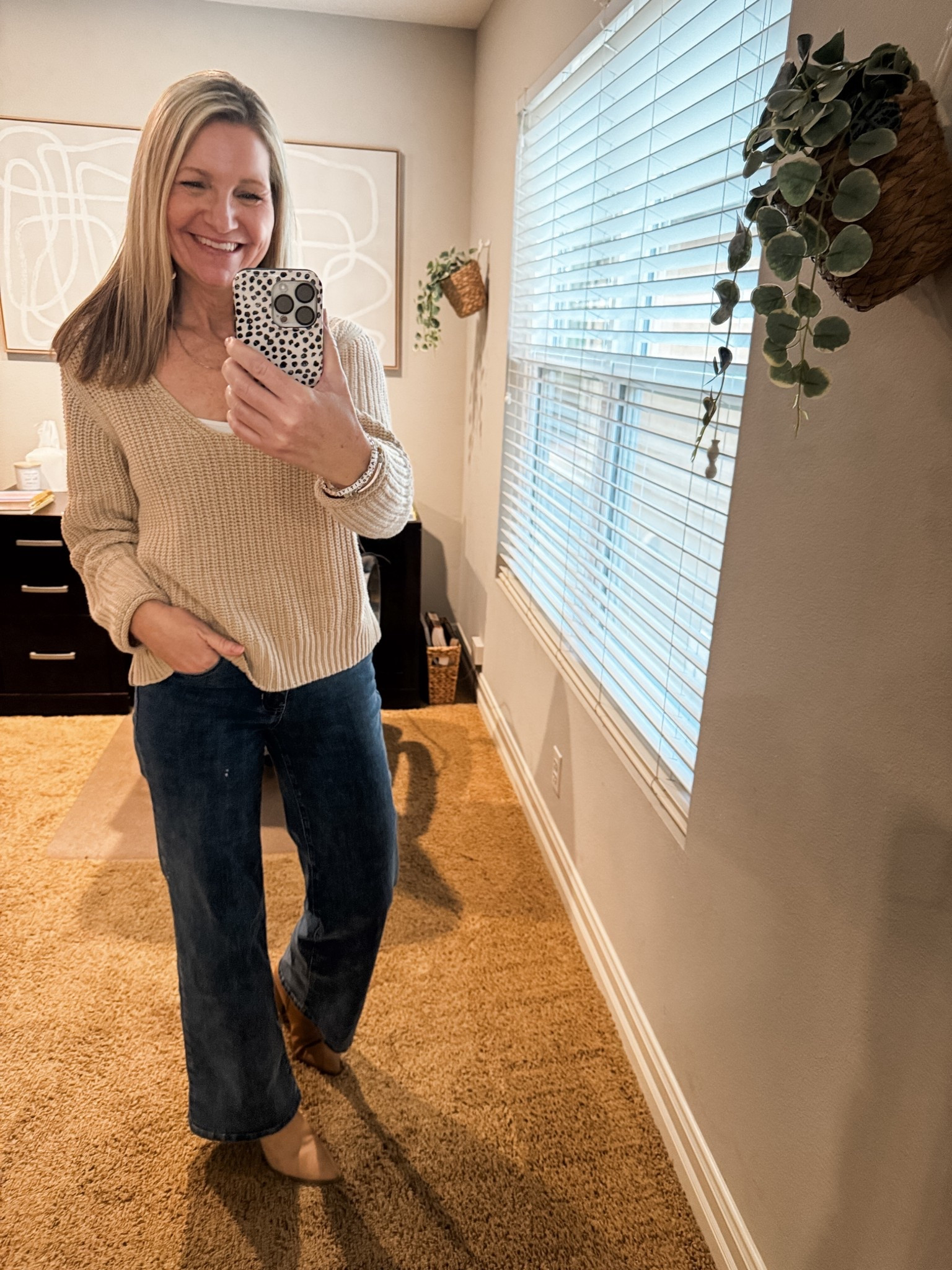 Cozy and comfy work from home on a rainy Thursday in this Target sweater and jeans. This also comes in a pretty blue as well. 

#LTKootd #LTKSeasonal #LTKWorkwear