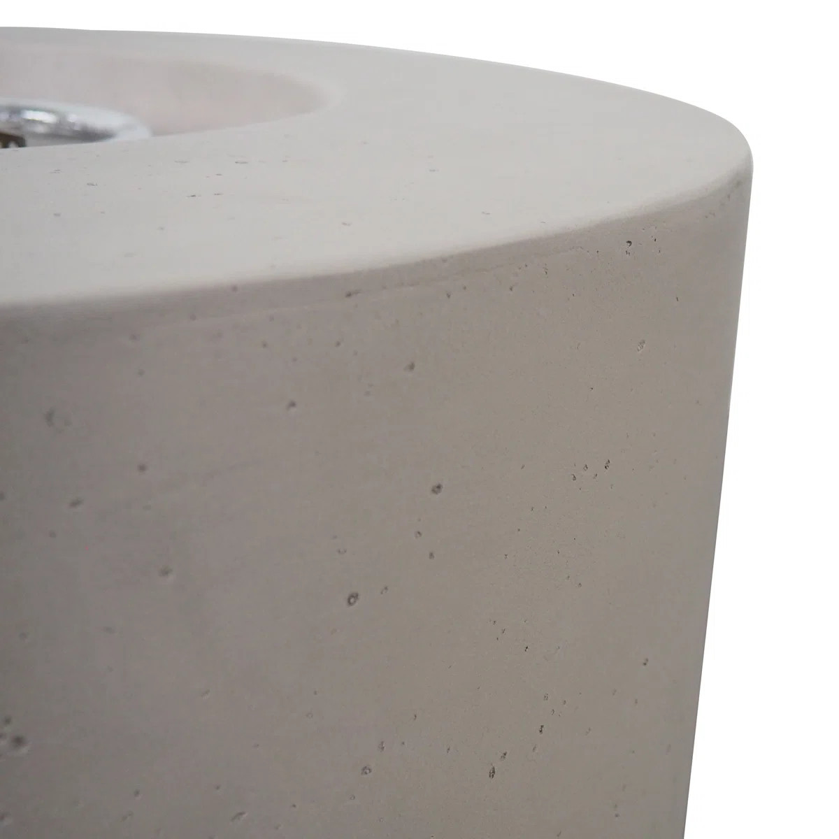 Caelan Round Concrete Propane Smokeless Fire Pit Table with Hidden Fuel Tank | Wayfair North America