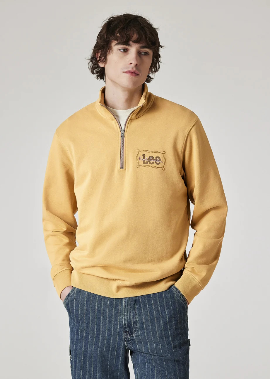 Paul Smith + Lee® Ochre Quarter Zip Sweatshirt | Paul Smith (Global)