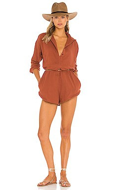 ACACIA X REVOLVE Kapaa Romper in Clove from Revolve.com | Revolve Clothing (Global)