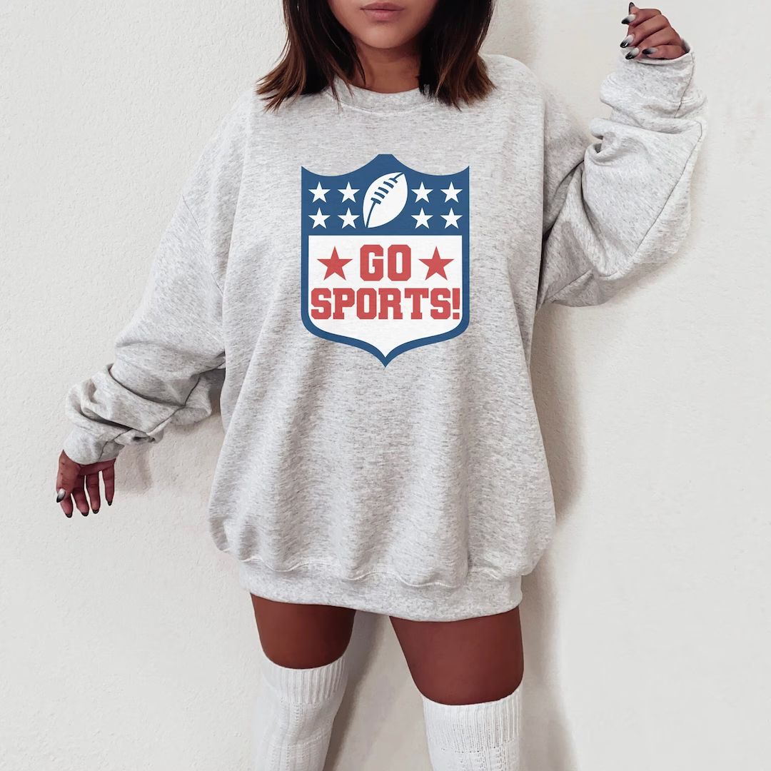 Go Sports Sweatshirt, IDC Football Sweatshirt, Tailgate Football Outfit, Funny Football Sweatshir... | Etsy (US)