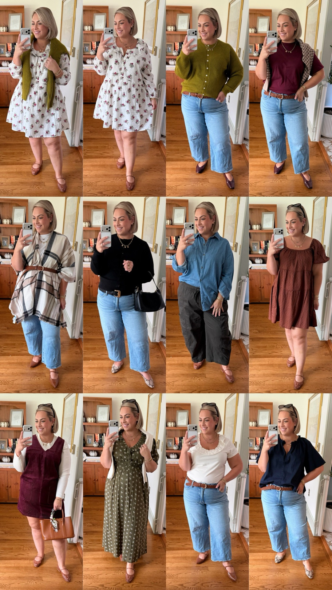 Everything is 40% off! 50% off for card members!🩷
White floral dress: XL
Green cardigan: XL
Madewell jeans 18
Maroon tee: XL
Plaid sweater: XL
Black Cardigan XL
Denim shirt: L
Green pants: XXL 
Brown dress: XL
Maroon dress: XL
Cream ribbed sweater: 2X
Green Dress XL
Cream ruffle tee: XXL
Blue shirt: XL

#LTKSaleAlert #LTKMidsize #LTKmomlife