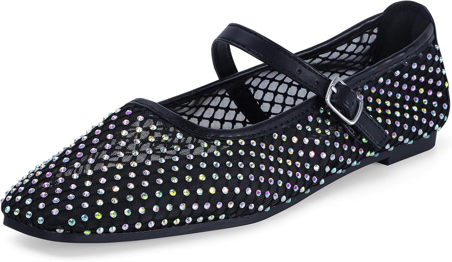 mazeskin Womens Memory Foam Mesh Ballet Flats Shoes Ladies Comfortable Buckle Strap Ballerina Sho... | Amazon (US)