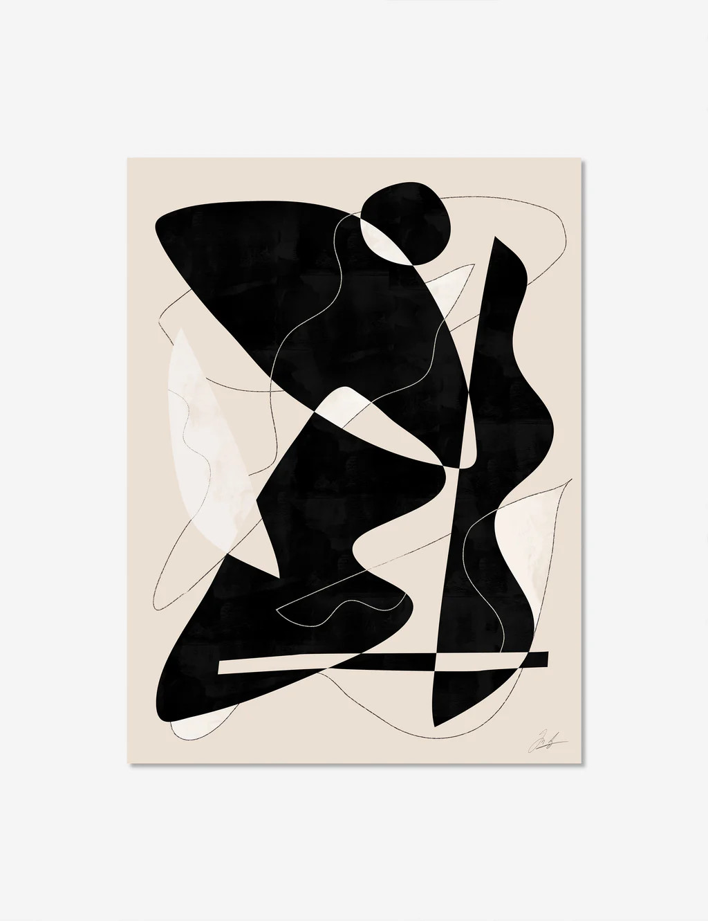 Intricate Black Print | Lulu and Georgia 