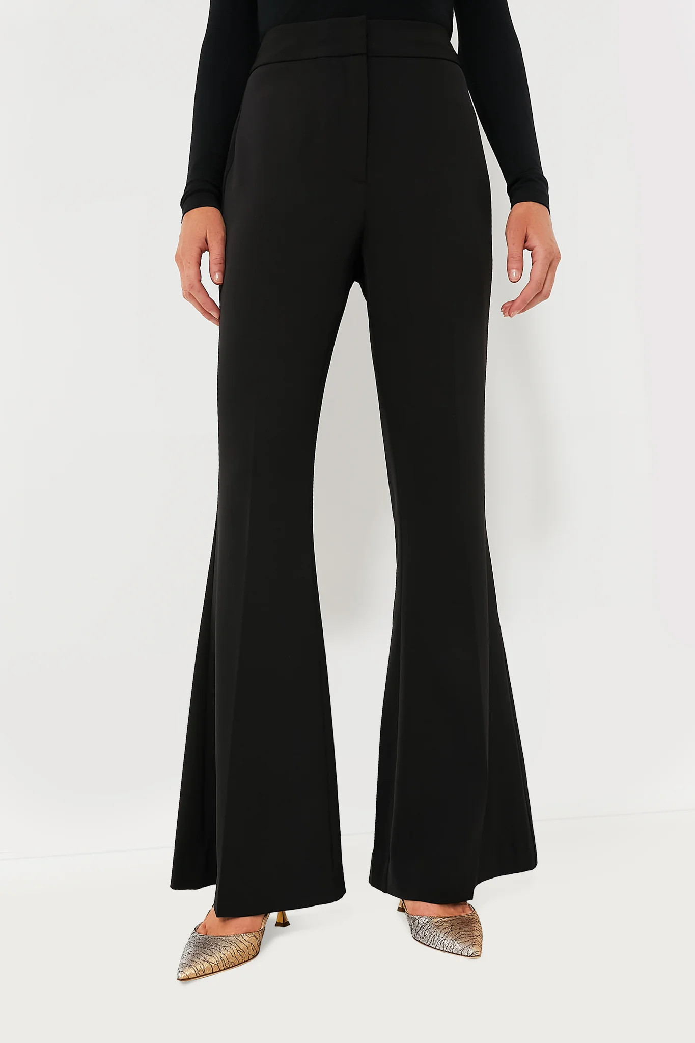 Black Wide Leg Paige Pants | Tuckernuck (US)