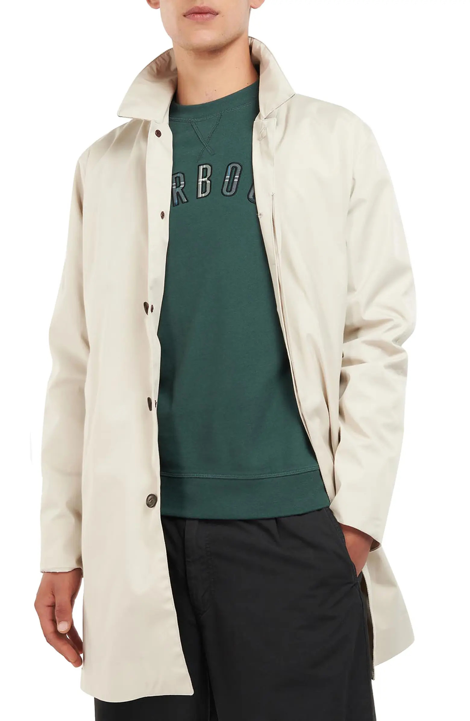 Barbour Rokig Long Poplin Coat | Nordstrom | Nordstrom