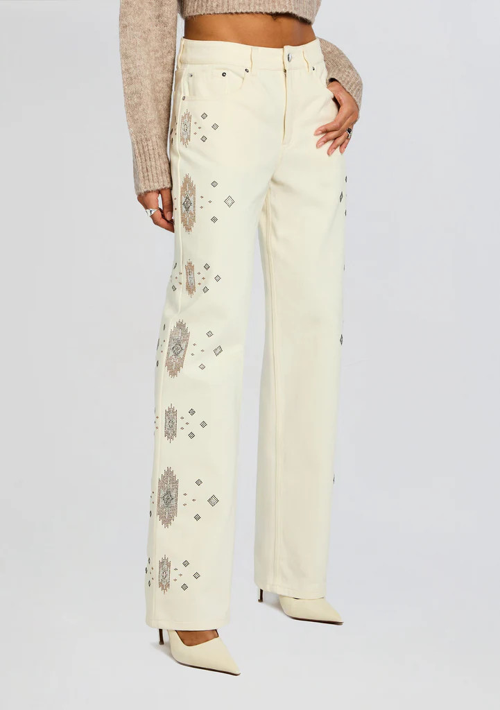 Marinda Embroidered Jean | Retrofete