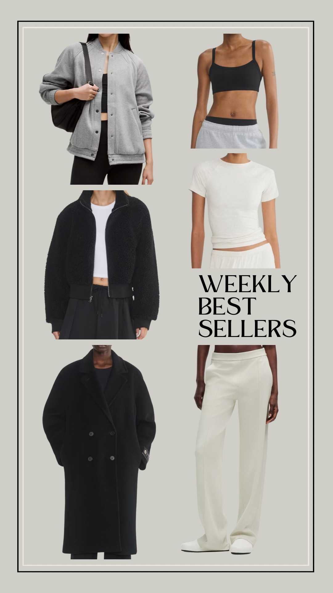 Weekly bestsellers! Winter favorites, cozy, lounge, coats, jackets, lululemon, ARITZIA

#LTKSeasonal #LTKPetite