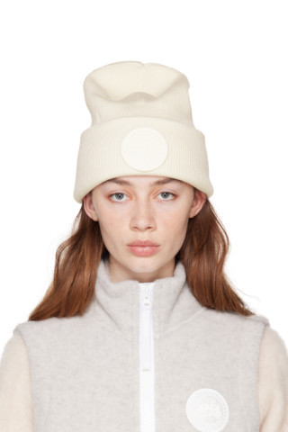 Canada Goose - White Arctic Disc Beanie | SSENSE