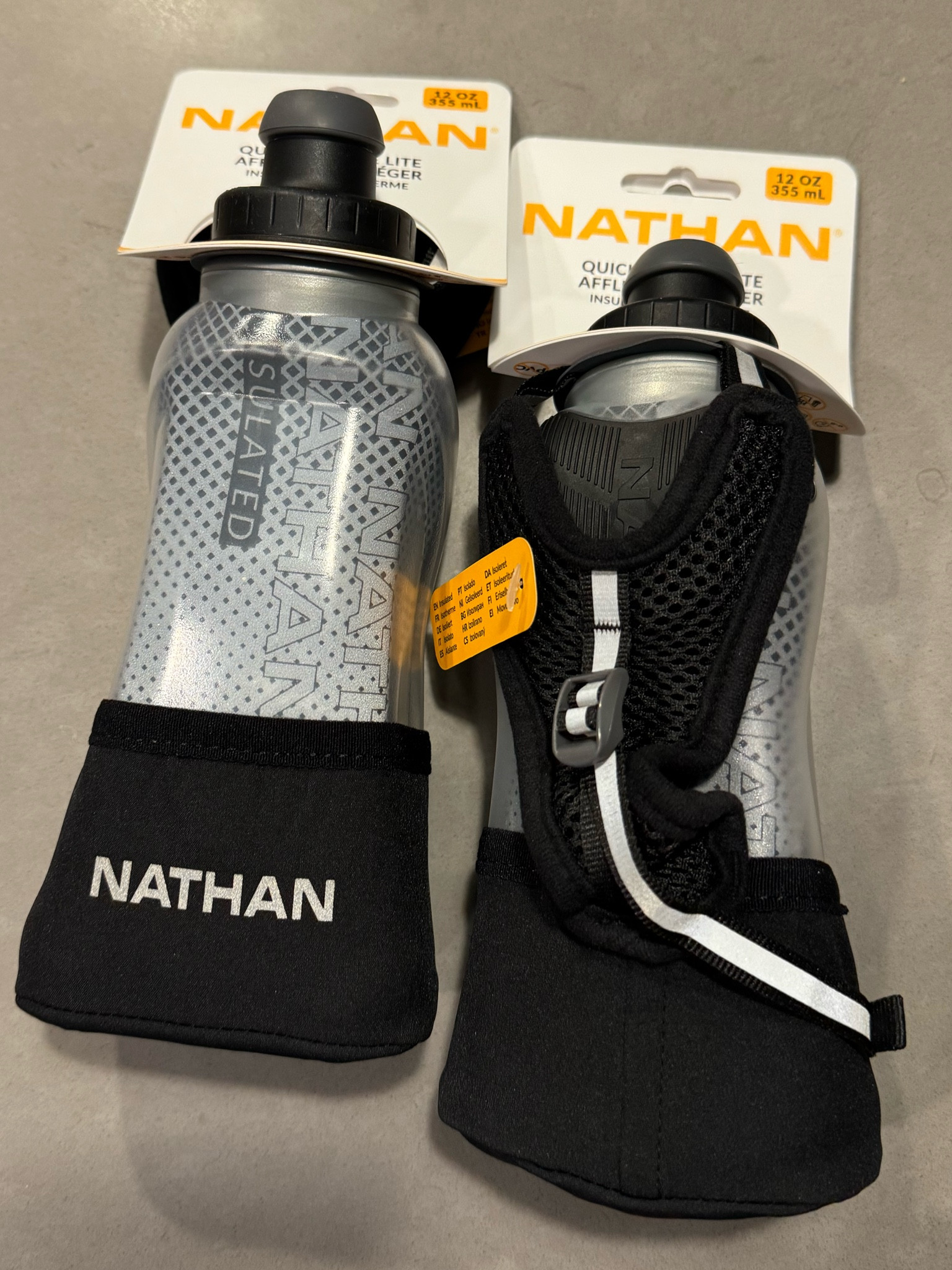 Running insulated water bottle with hand strap! 