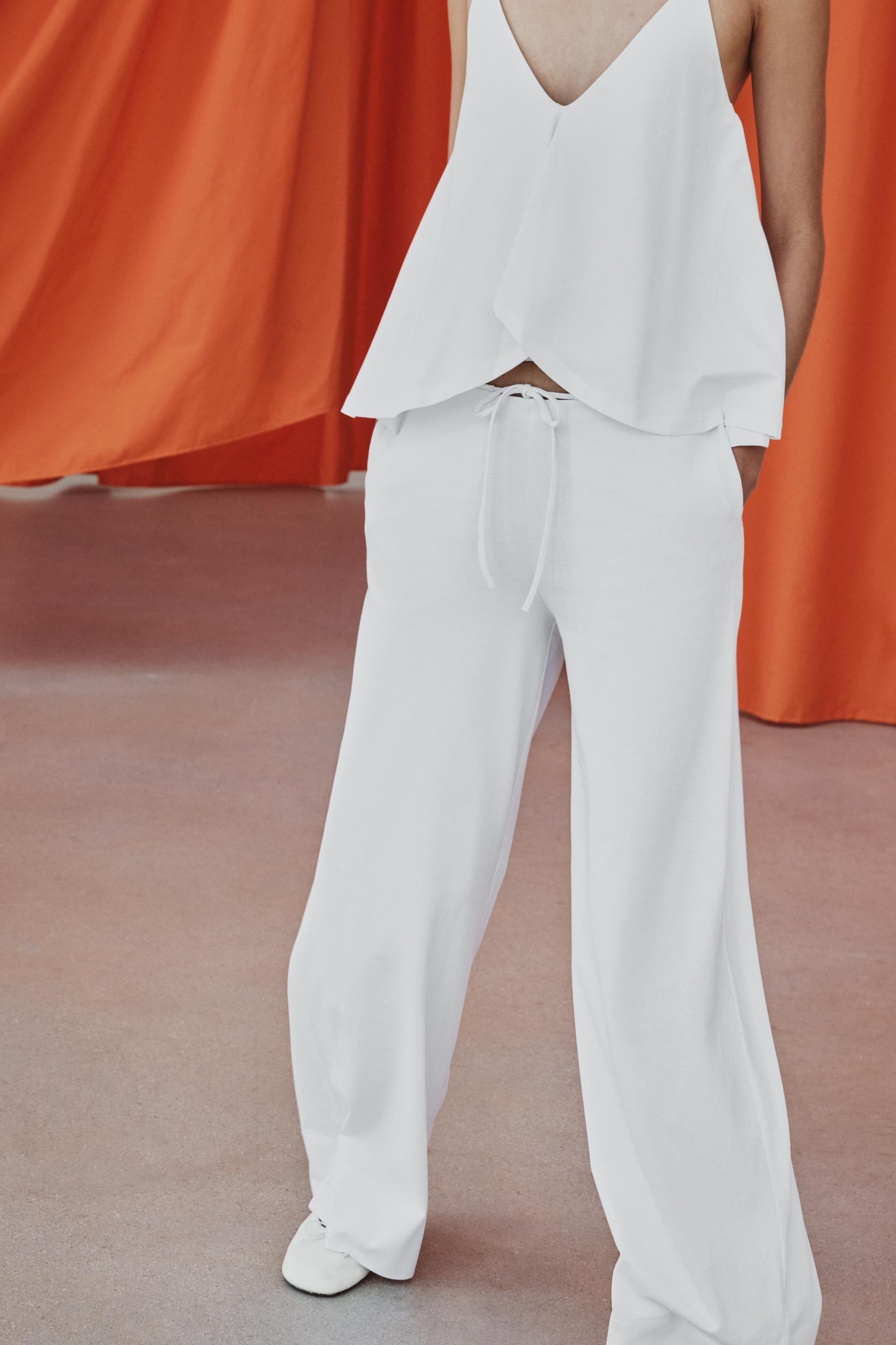 STRAIGHT LEG COTTON PANTS | Zara Canada