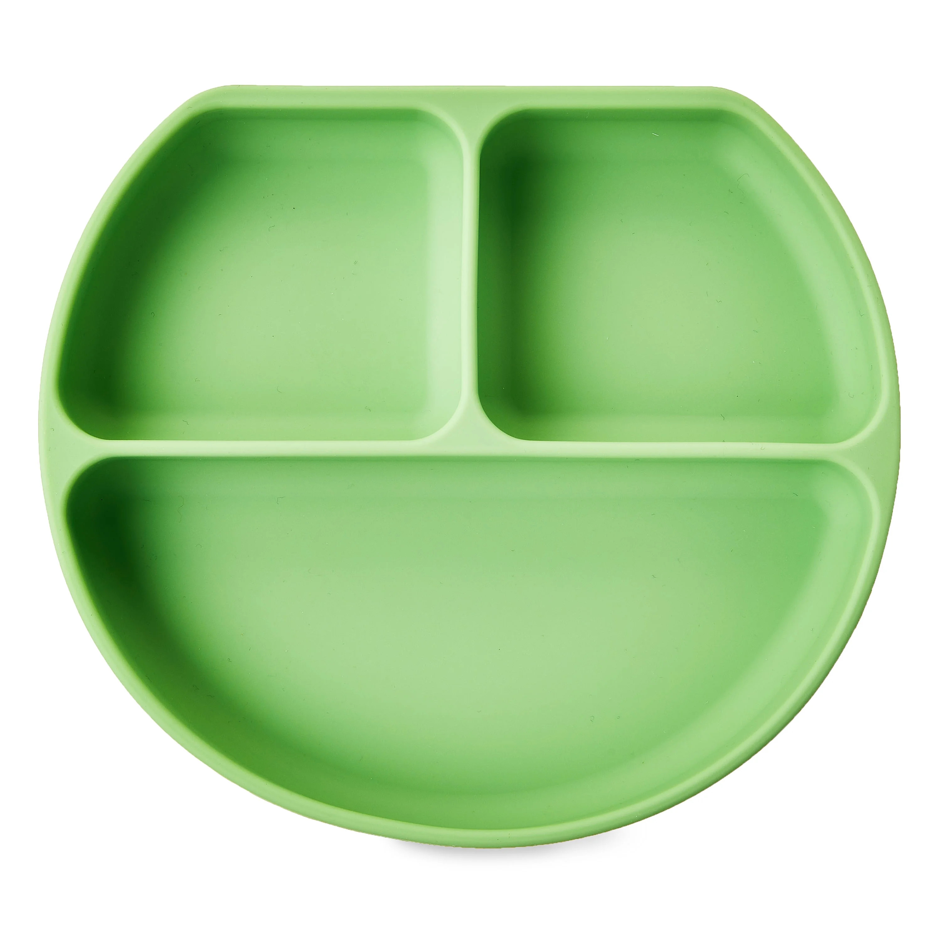 Parent's Choice 3 Compartment Section Silicone Toddler Plate Sage Green | Walmart (US)